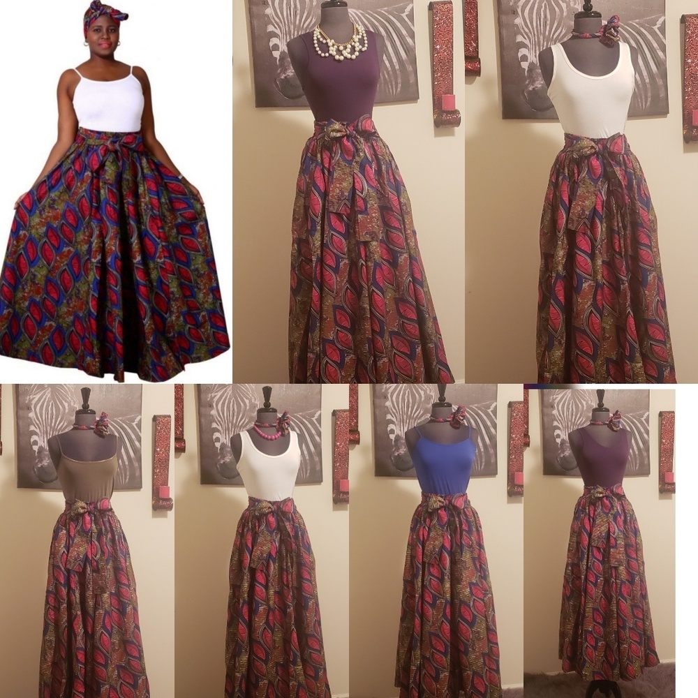 Bow Tie Maxi Skirt